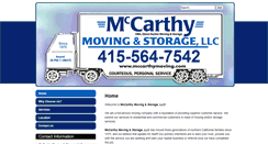 Desktop Screenshot of mccarthymoving.com