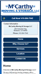 Mobile Screenshot of mccarthymoving.com
